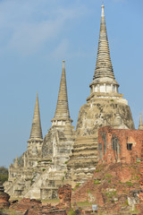 Fototapeta na wymiar Parque histórico de Ayutthaya, Tailandia