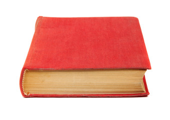 Red book isolated on white background
