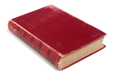 Red book isolated on white background