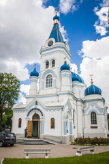 Fototapeta premium St. Simeon and St. Anna orthodox cathedral in Jelgava, Latvia