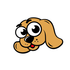 Obraz premium Dog face sign