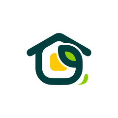 Vector eco house sign