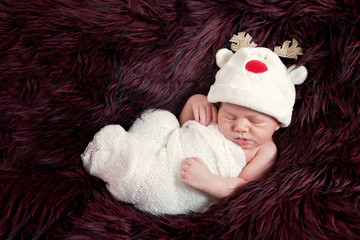 Obraz premium Adorable baby boy, sleeping