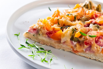 Home baked pizza