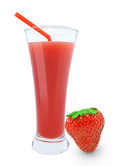 fresh strawberry juice