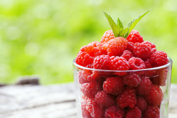healthy raspberries