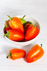 Orange peppers