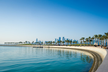 Fototapeta na wymiar Park in central Doha Qatar