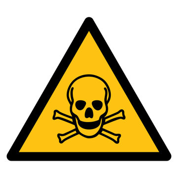Warning sign, BEWARE TOXIC CHEMICAL