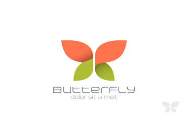 Butterfly Fashion vector logo design. Insect Creative icon