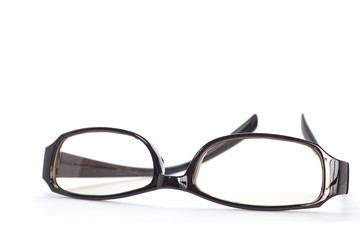 Fototapeta premium fashion glasses isolated on a white background