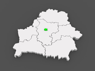 Map of Minsk. Belarus.