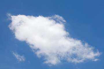Natural background of blue sky and cloud