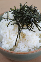 Japanese food ingredient dried seaweed , nori © torsakarin