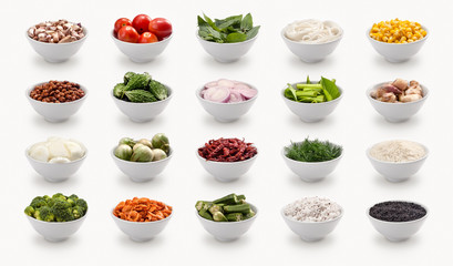 composite with many different varieties of ingredients © flydragon