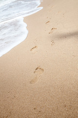 Footprints in the sand