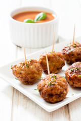Juicy meatballs