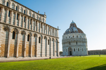 Obraz premium Battistero di Pisa, piazza dei Miracoli