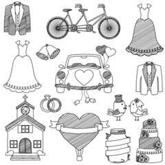 Wedding Themed Doodles