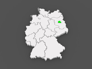 Map of Berlin. Germany.