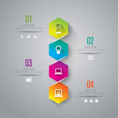 Infographics vector design template.