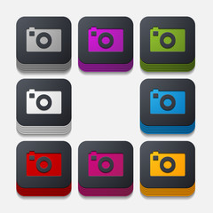 square button: photo