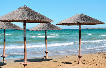 Beach umbrellas
