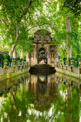 Fototapeta na wymiar The Medici Fountain, Paris, France
