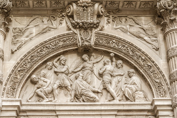 Architectural detail of Sainte-Genevieve, Paris