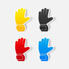 realistic design element: gloves