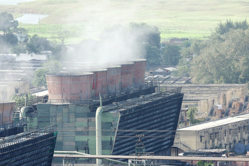 Cooling tower of a thermal power