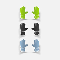 realistic design element: gloves