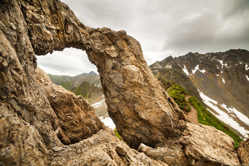 Dragons' Gate in Romanian mountains