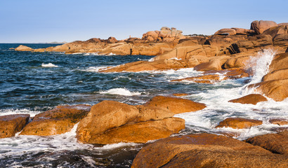 Evening beach long exposure