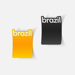 realistic design element: brazil