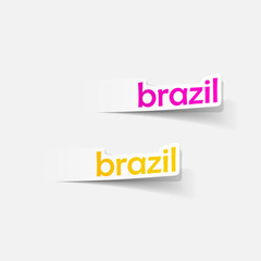 realistic design element: brazil
