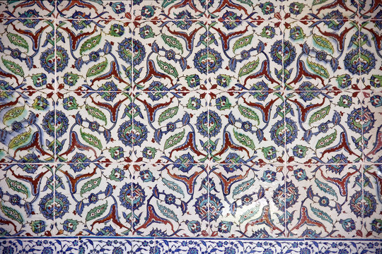 Ancient Handmade Turkish Tiles ,Topkapi Palace