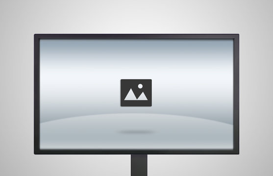 desktop Monitor display with image