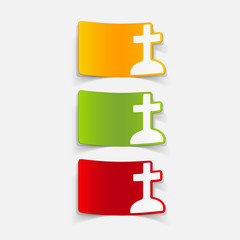 Obraz premium realistic design element: tombstone