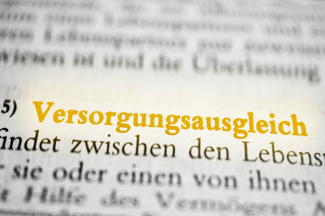 Versorgungsausgleich