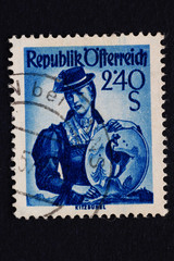 Alte Briefmarke_Österreich