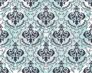 Damask seamless pattern