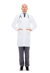 male doctor with stethoscope