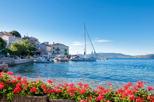 Valun port town and coast in Croatia
