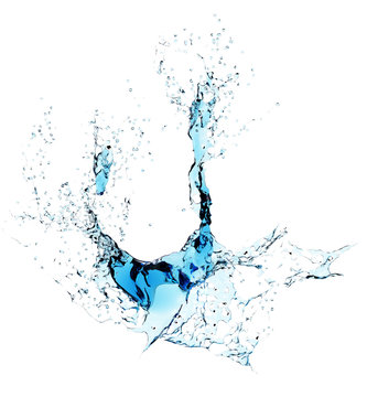 Blue water Splash