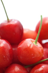 close - up sweet red cherry fruit