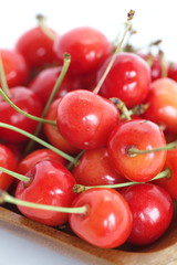 close - up sweet red cherry fruit