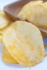 Close - up unhealthy food potato chips