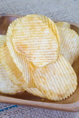 Close - up unhealthy food potato chips