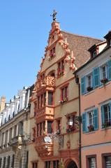 Fototapeta na wymiar Haut Rhin, the picturesque city of Colmar in Alsace
